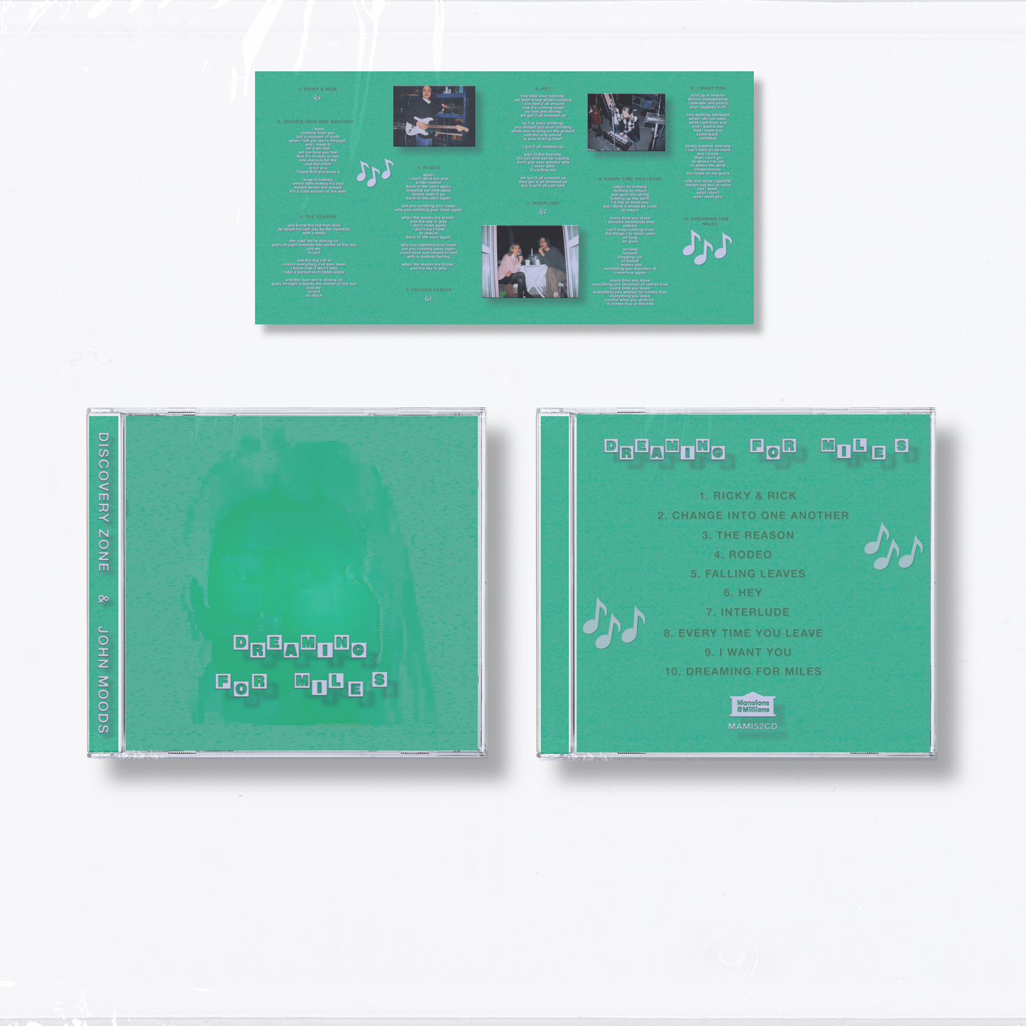 Discovery Zone & John Moods - Dreaming For Miles CD 2nd Edition