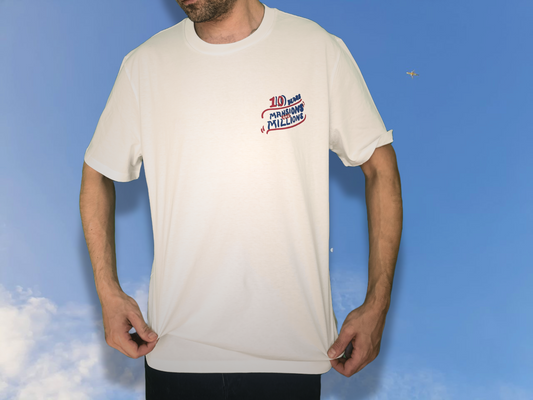 M&M 10 Year Anniversary Shirt Off White
